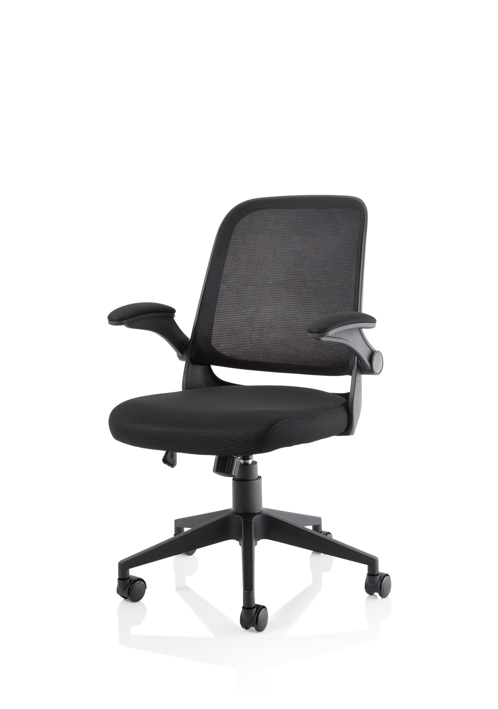 Office furniture crew-task-operator-mesh-chair-with-folding-arms Dynamic   Colour Bespoke Ginseng Chilli 