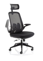 Office furniture sigma-executive-mesh-chair-with-folding-arms Dynamic   Colour Bespoke Bergamot Cherry 