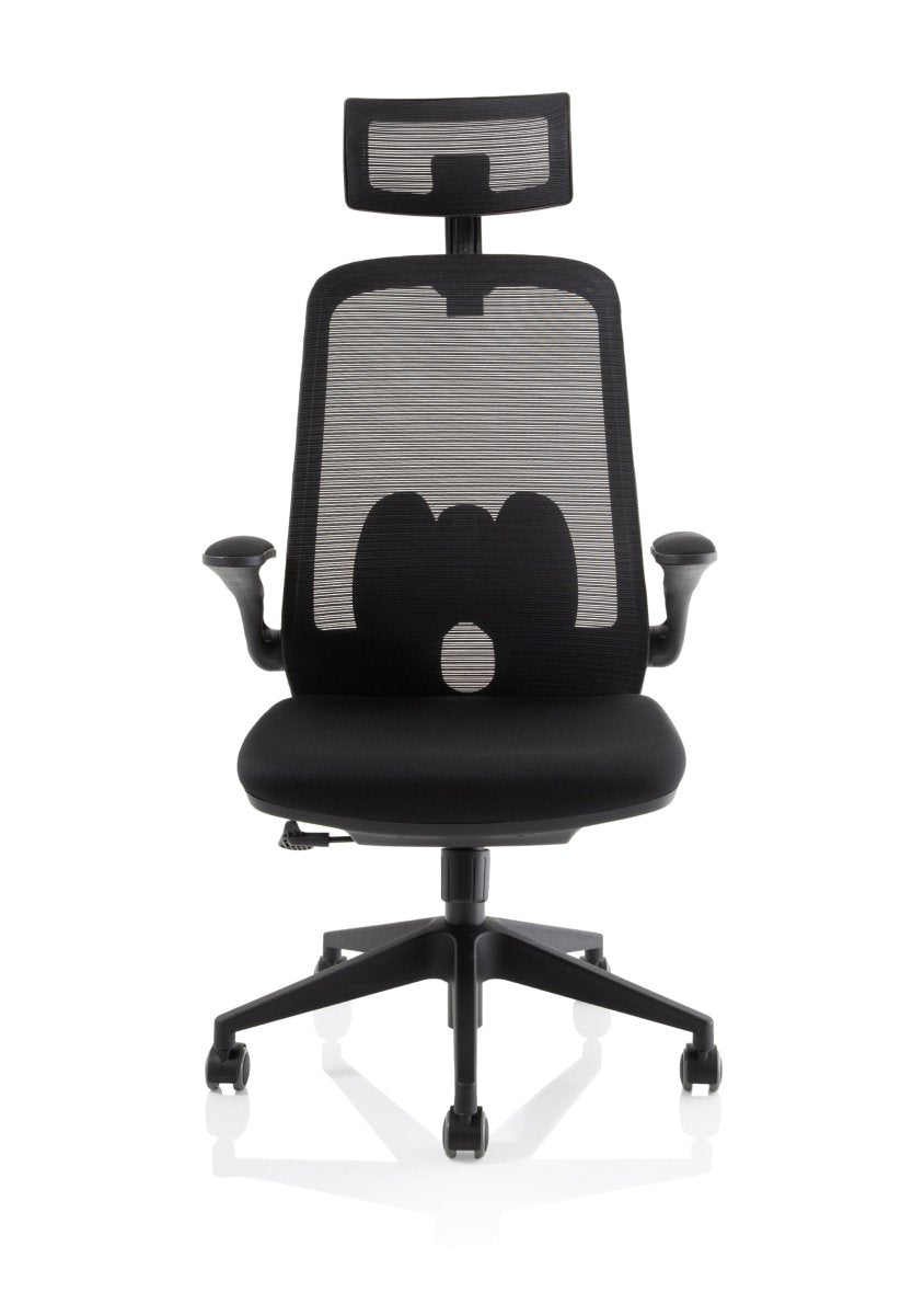 Office furniture sigma-executive-mesh-chair-with-folding-arms Dynamic   Colour Bespoke Ginseng Chilli 