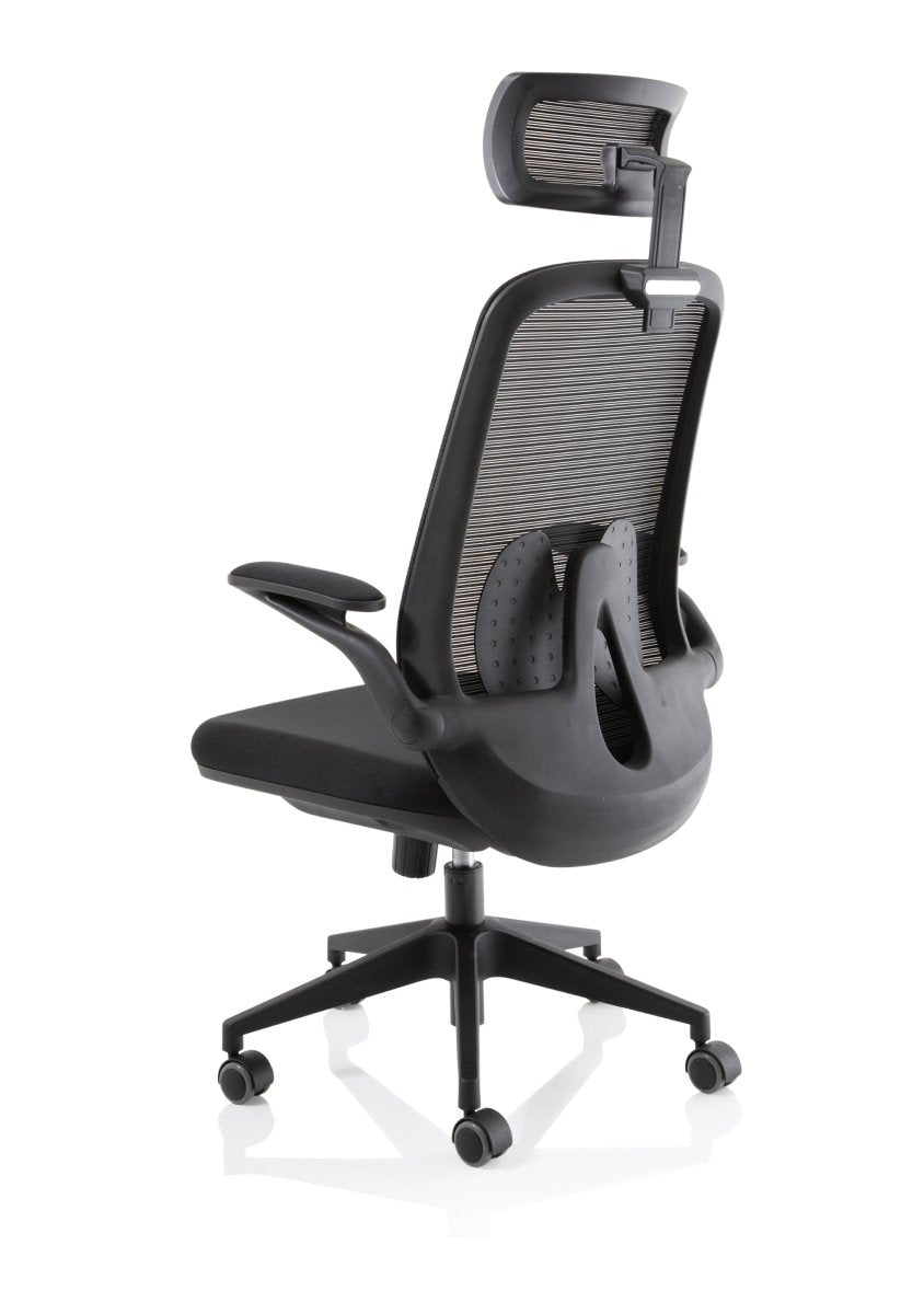 Office furniture sigma-executive-mesh-chair-with-folding-arms Dynamic   Colour Bespoke Senna Yellow 