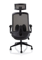 Office furniture sigma-executive-mesh-chair-with-folding-arms Dynamic   Colour Bespoke Stevia Blue 