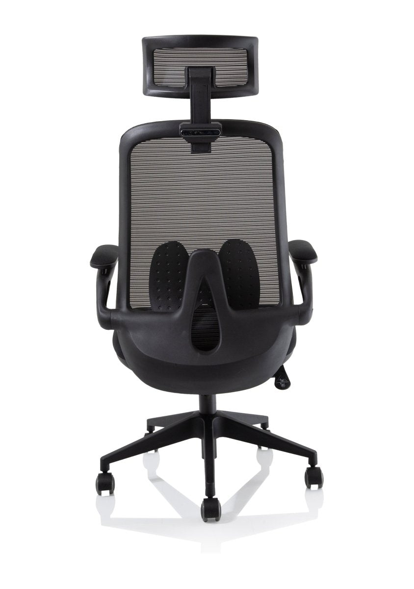 Office furniture sigma-executive-mesh-chair-with-folding-arms Dynamic   Colour Bespoke Stevia Blue 