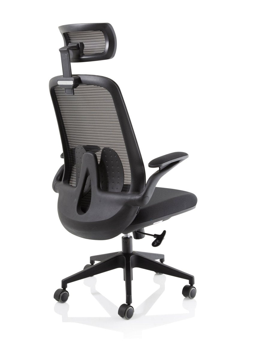 Office furniture sigma-executive-mesh-chair-with-folding-arms Dynamic   Colour Bespoke Tabasco Orange 