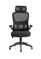Office furniture iris-task-operator-mesh-back-fabric-seat-with-headrest Dynamic   Colour Bespoke Bergamot Cherry