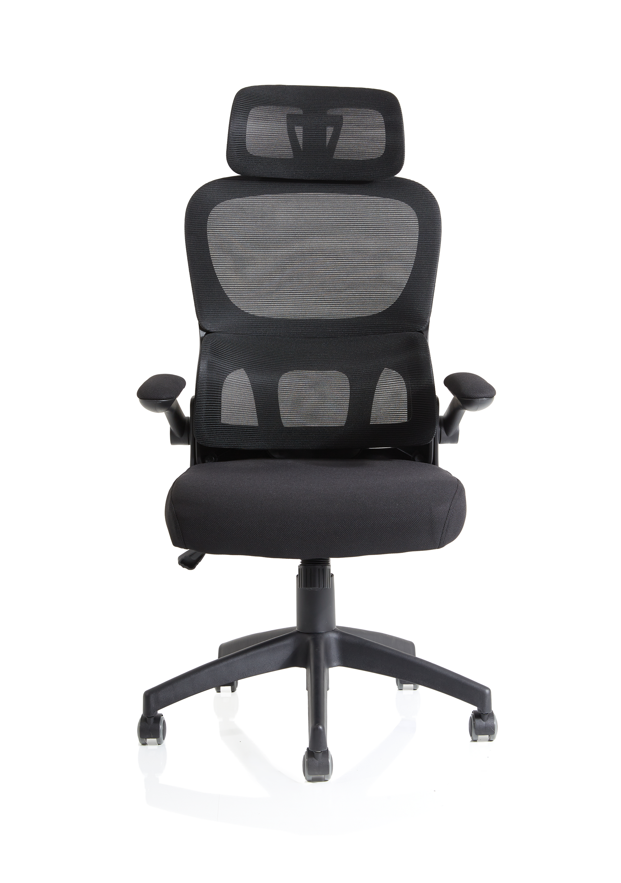Office furniture iris-task-operator-mesh-back-fabric-seat-with-headrest Dynamic   Colour Bespoke Bergamot Cherry