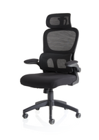 Office furniture iris-task-operator-mesh-back-fabric-seat-with-headrest Dynamic   Colour Bespoke Ginseng Chilli