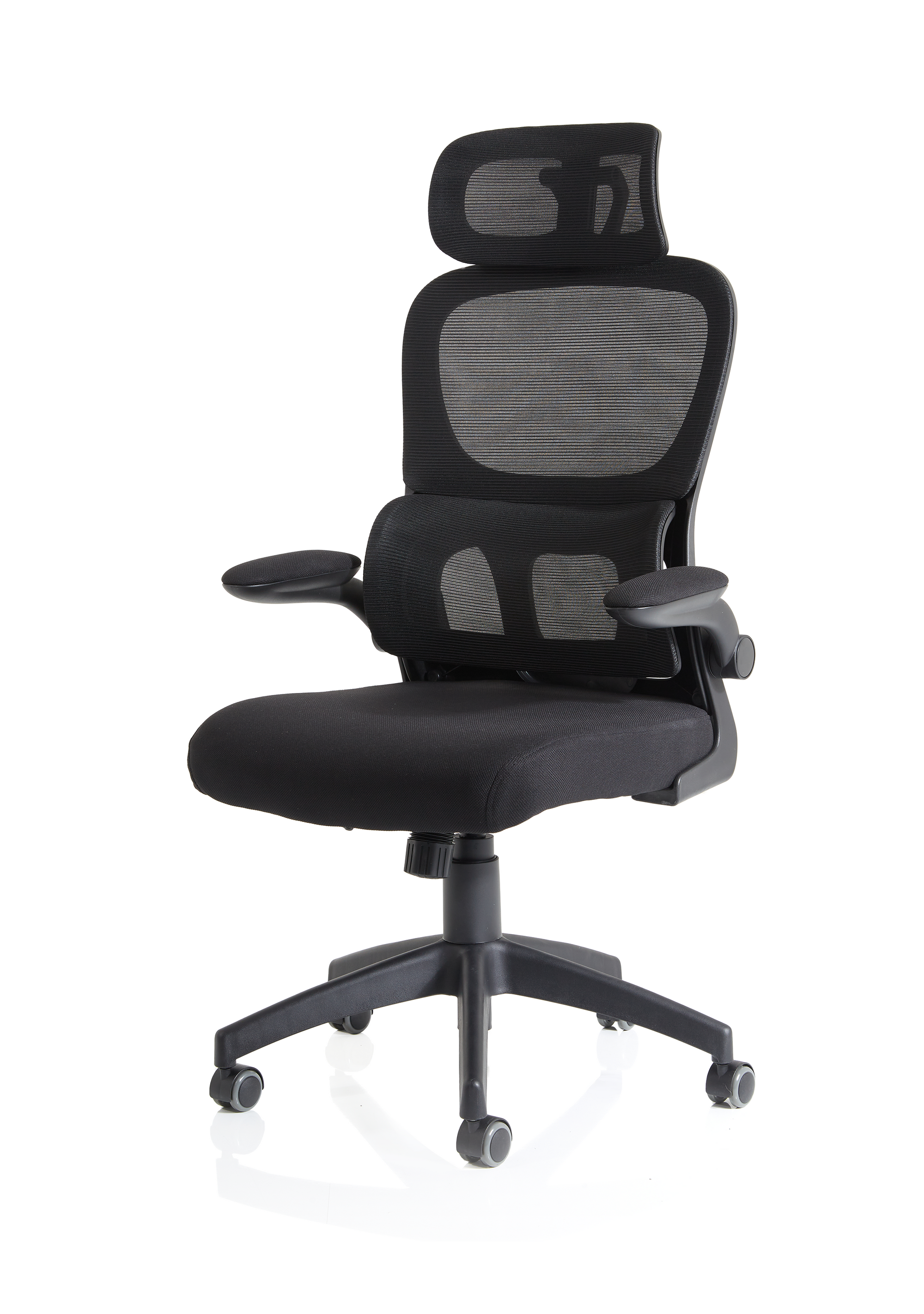 Office furniture iris-task-operator-mesh-back-fabric-seat-with-headrest Dynamic   Colour Bespoke Ginseng Chilli