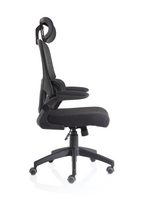 Office furniture iris-task-operator-mesh-back-fabric-seat-with-headrest Dynamic   Colour Bespoke Stevia Blue