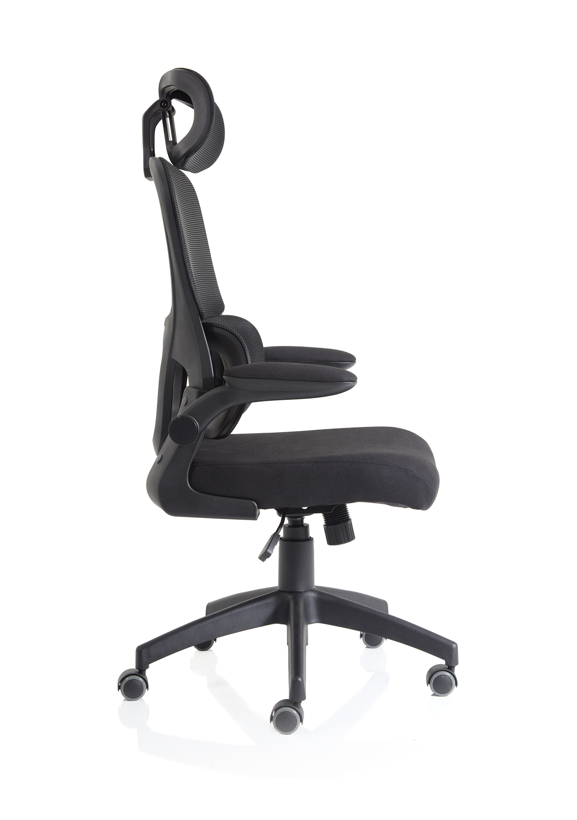 Office furniture iris-task-operator-mesh-back-fabric-seat-with-headrest Dynamic   Colour Bespoke Stevia Blue