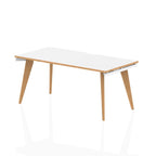 Office furniture oslo-starter-desk Dynamic  White/Natural Wood 160 Wide 