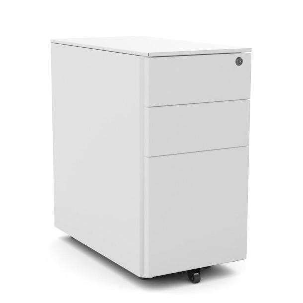 Under Desk Pedestal on wheels 2 Small 1 Filing Dwr 30cm W PDBP53SD-Config Silverline 3 Office Furniture