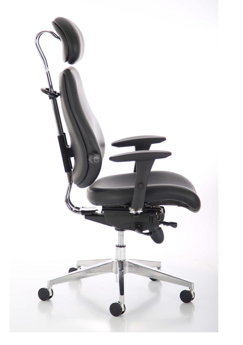 Office furniture chiro-plus-ultimate-with-headrest Dynamic  Black Fabric   