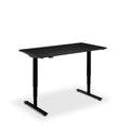 Height Adjustable Runda Sit Stand Lavoro Design Desk 140cm wide 70cm Deep  Wenge leg White