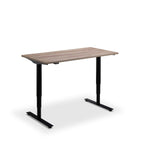Height Adjustable Runda Sit Stand Lavoro Design Desk 160cm wide 80cm Deep  Black leg White