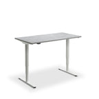 Height Adjustable Runda Sit Stand Lavoro Design Desk 160cm wide 80cm Deep  Dijon Walnut leg Black