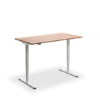 Height Adjustable Runda Sit Stand Lavoro Design Desk 160cm wide 80cm Deep  Beech leg Black