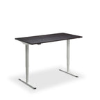 Height Adjustable Runda Sit Stand Lavoro Design Desk 160cm wide 70cm Deep  Oak leg Black