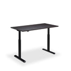 Height Adjustable Flyga Sit Stand Lavoro Design Desk 140cm wide 70cm Deep  Grey leg Black