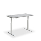Height Adjustable Rusa Sit Stand Lavoro Design Desk 160cm wide 80cm Deep  Concrete leg Black
