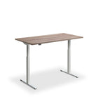 Height Adjustable Rusa Sit Stand Lavoro Design Desk 140cm wide 70cm Deep  Black leg Timber