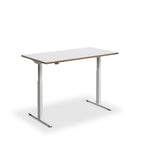 Height Adjustable Rusa Sit Stand Lavoro Design Desk 140cm wide 80cm Deep  Black leg Beech