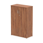Office Locking Wooden Cupboard  By Dynamic Impulse Range  Height  120cm  Walnut