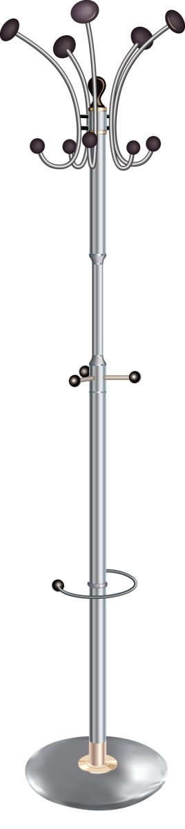 Office Revolving Coat Stand  Colour Chrome That’s My Office Furniture, 360 Degree View storage, desk, chair