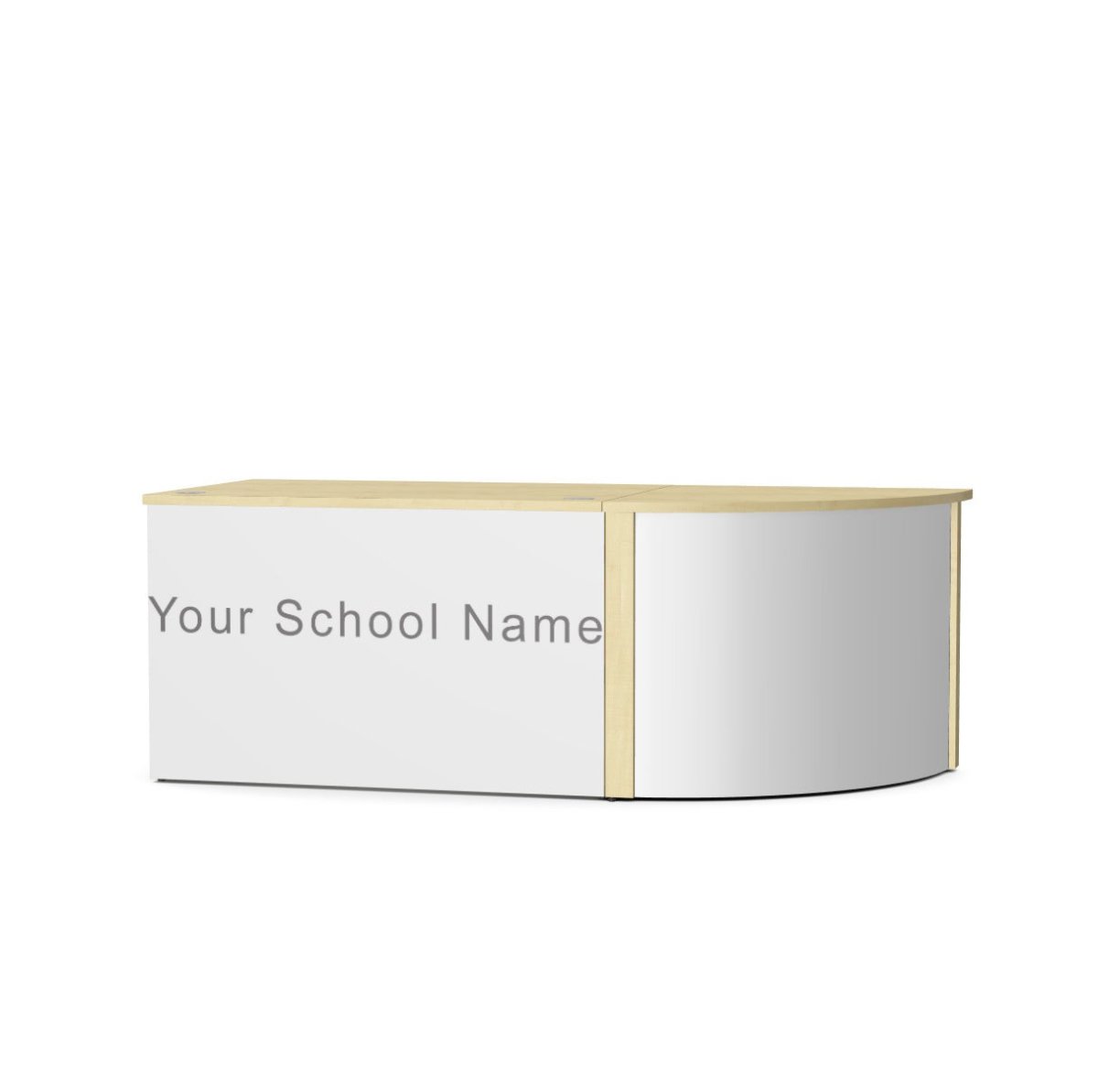 Ashford Reception Desk With logo or image 9 Office Furniture and Home Remote Working