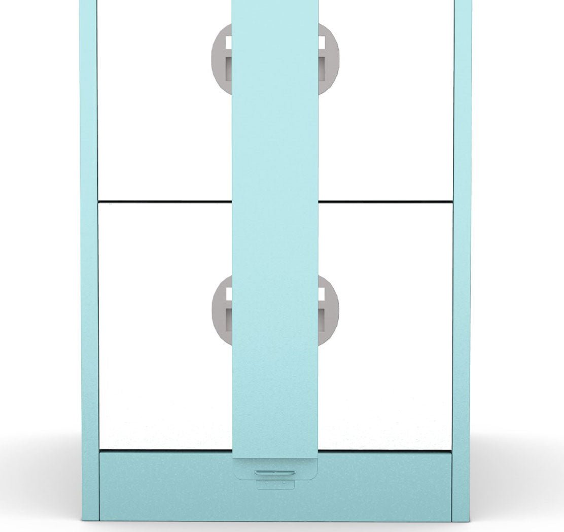 Secure 2 drawer Filing Cabinet Budget Kontrax Filer Cabinet Silverline FCEC2FSec - THATSMYOFFICE