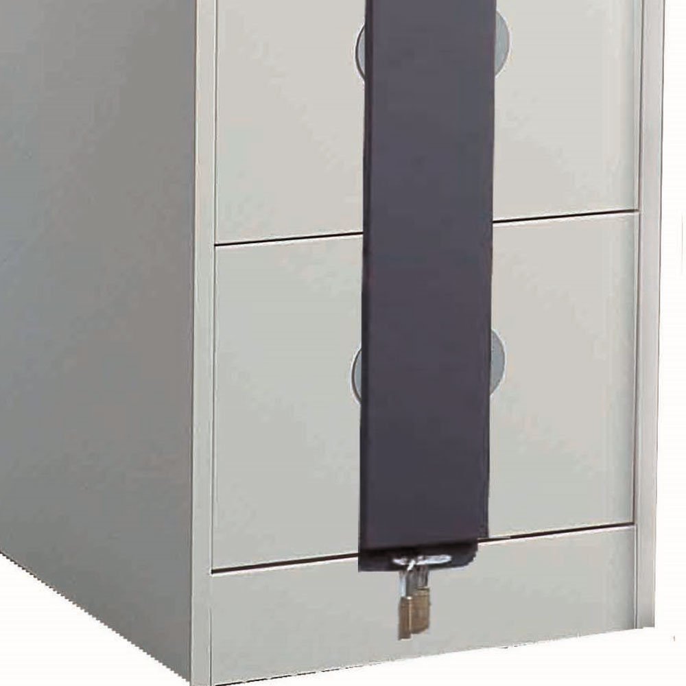 Secure 2 drawer Filing Cabinet Budget Kontrax Filer Cabinet Silverline FCEC2FSec - THATSMYOFFICE