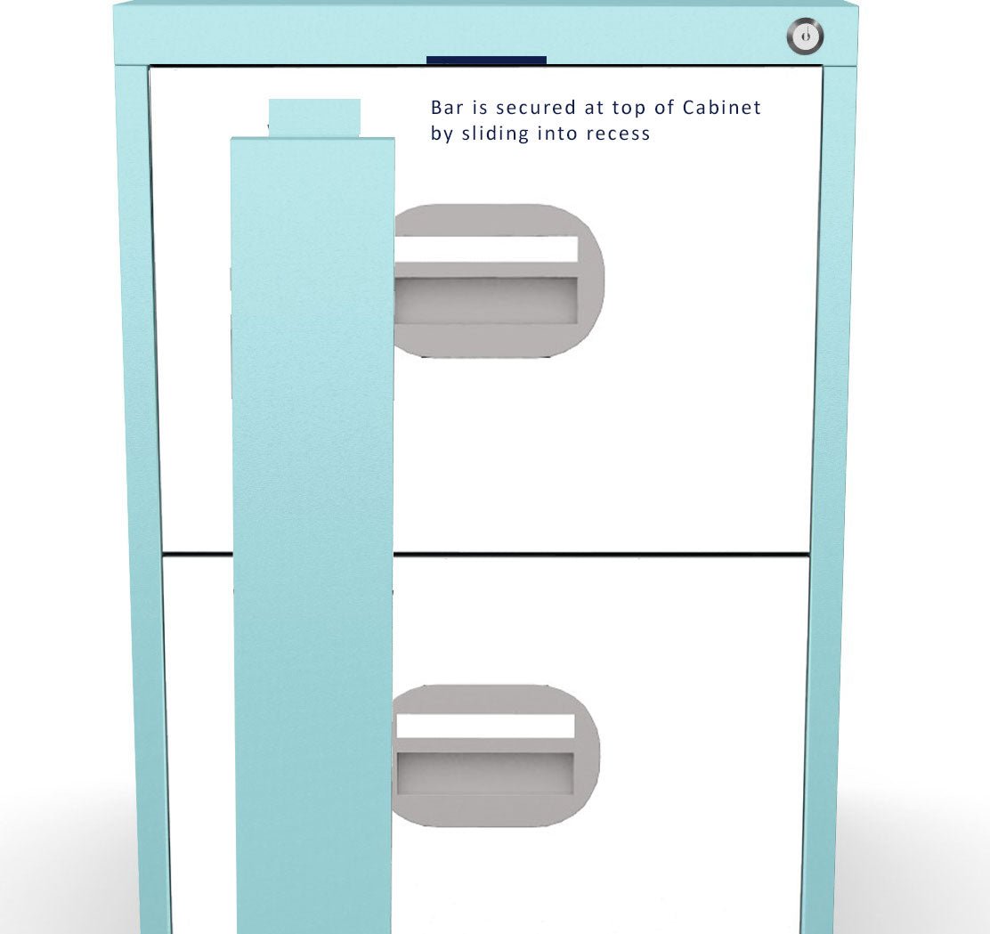 Secure 3 drawer Filing Cabinet Budget Kontrax Filer Cabinet Silverline FCEC3Fsec - THATSMYOFFICE