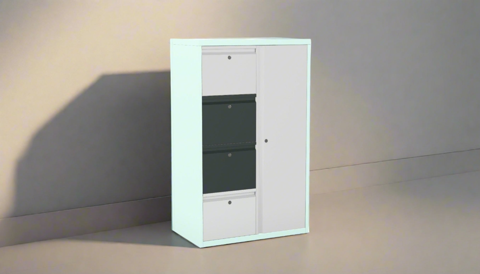 Office Lodge Cupboard and 3 or 4 Drawers Silverline Freedom  HDCUPDS35 6 Office Furniture and Home Remote Working