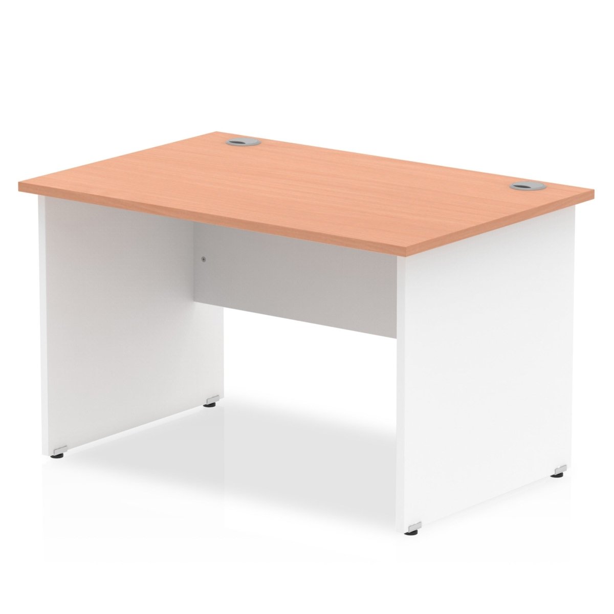 Office furniture impulse-120mm-straight-desk-panel-end-leg Dynamic  White Colour Beech 