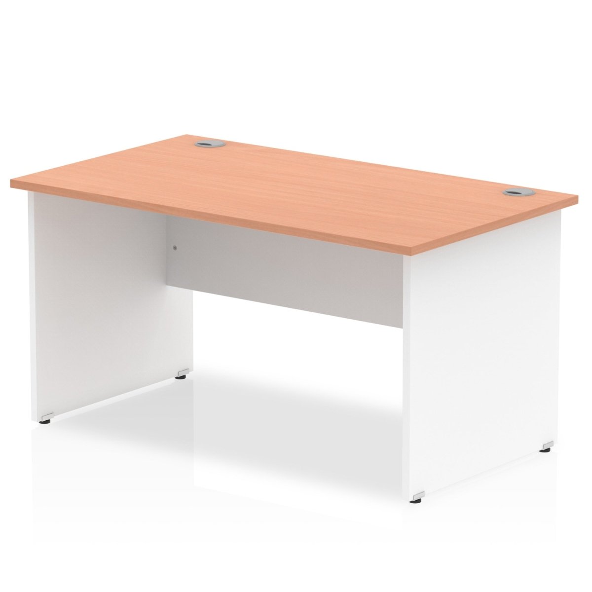 Office furniture impulse-140mm-straight-desk-panel-end-leg Dynamic  White Colour Beech 