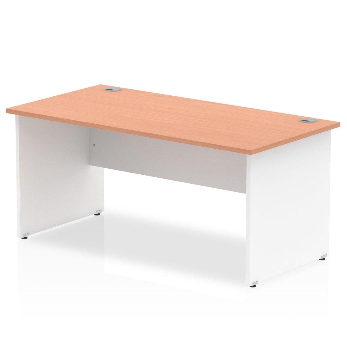 Office furniture impulse-180mm-straight-desk-panel-end-leg Dynamic  White Colour Beech 