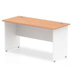 Office furniture impulse-140mm-slimline-desk-panel-end-leg Dynamic  White Colour Oak 