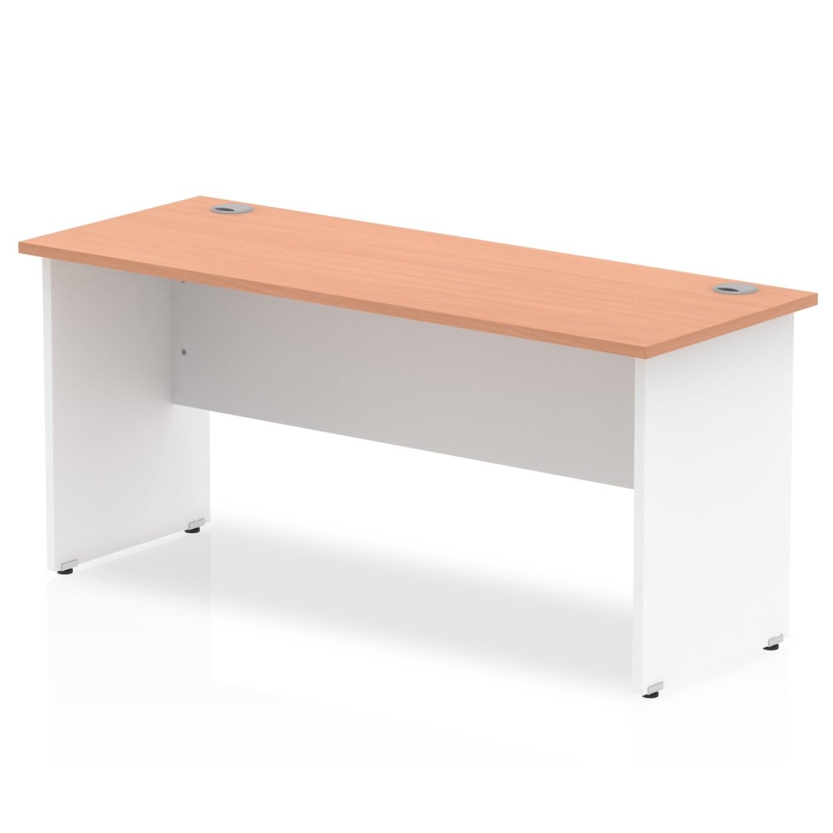 Office furniture impulse-160mm-slimline-desk-panel-end-leg Dynamic  White Colour Beech 