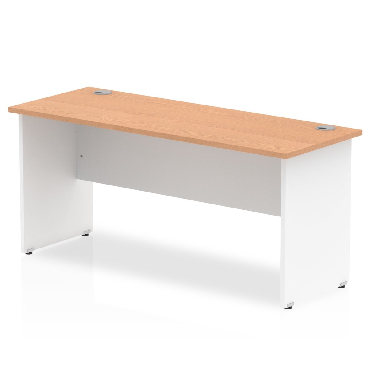 Office furniture impulse-160mm-slimline-desk-panel-end-leg Dynamic  White Colour Oak 