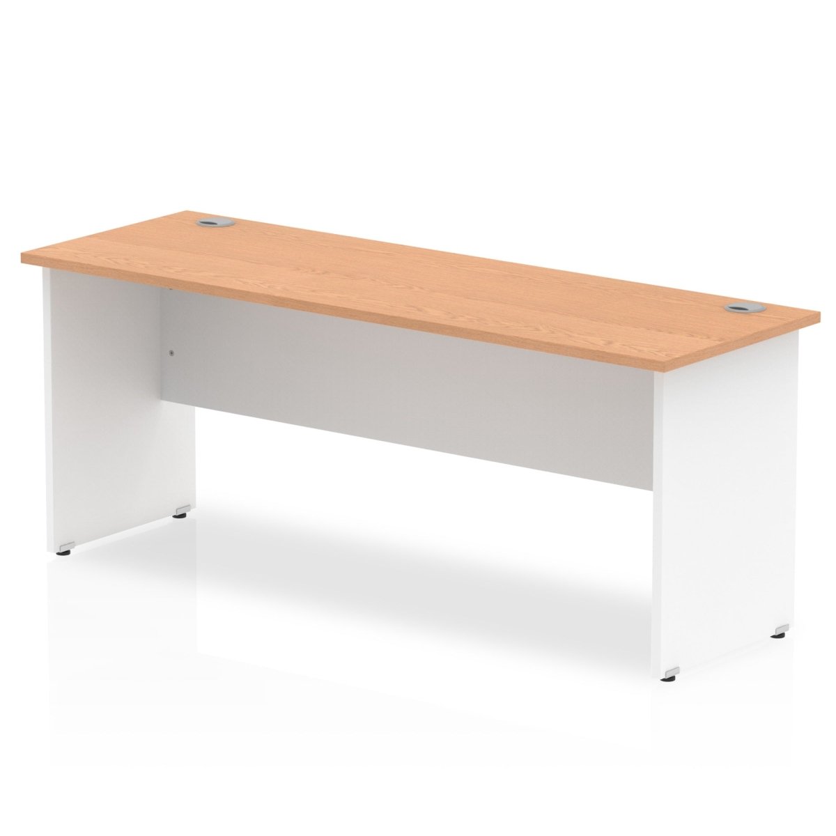 Office furniture impulse-180mm-slimline-desk-panel-end-leg Dynamic  Maple Desk Colour White Leg