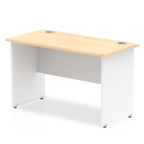 Office furniture impulse-120mm-slimline-desk-panel-end-leg Dynamic  White Colour Maple 