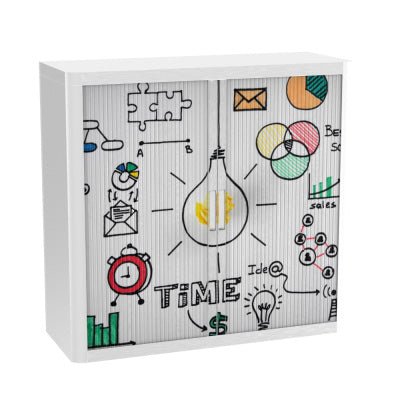 Colourful Tambour cupboard office furniture funky fun