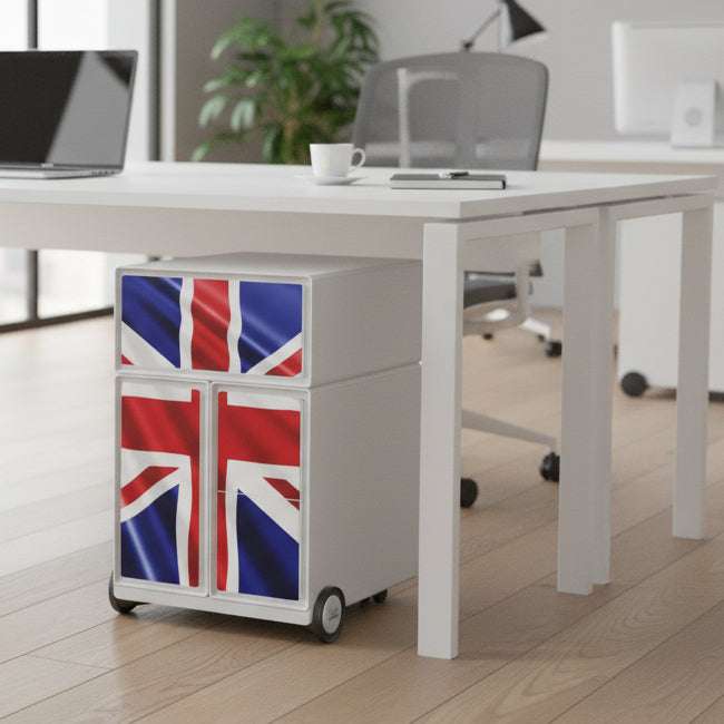 ThatsMyOffice POPBrit Pedestal  1 Horizontal 3 X Storage EBHVCVBRIT
