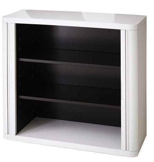 Colourful Office Tambour Storage Cupboard  Pastel Triangles