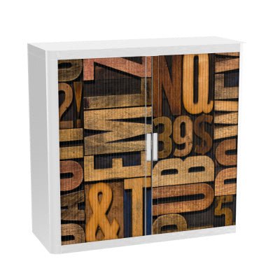 Colourful Tambour cupboard office furniture funky fun