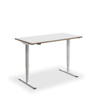 Height Adjustable Runda Sit Stand Lavoro Design Desk 160cm wide 80cm Deep  Wenge leg Black
