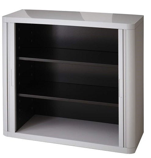 Office  Tambour Abstract Cupboard  100cm H with 2 shelves EOTAM1M-Abstract 2 Office Furniture and Home Remote Working