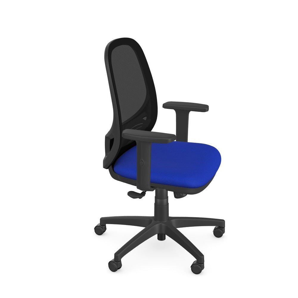 Andy Mesh Back Chair Black Base, Black , Adjustable Arm Sliding Pad - Evert E002 2 Office Furniture and Home Remote Working