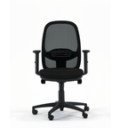 Andy Mesh Back Chair Black Base, Black , Adjustable Arm Sliding Pad - Evert E002 2 Office Furniture and Home Remote Working
