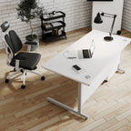 Ashford Metal Leg 120 W x 80 D x 72.5cm H Straight Desk, CTST1286 7 Office Furniture and Home Remote Working