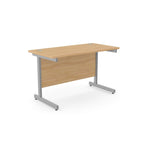 Ashford Metal Leg 120 W x 80 D x 72.5cm H Straight Desk, CTST1282 3 Office Furniture and Home Remote Working